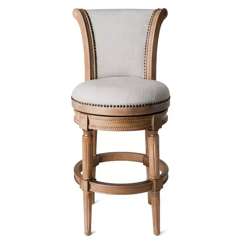 Drehbare Barhocker mit Stoffbezug