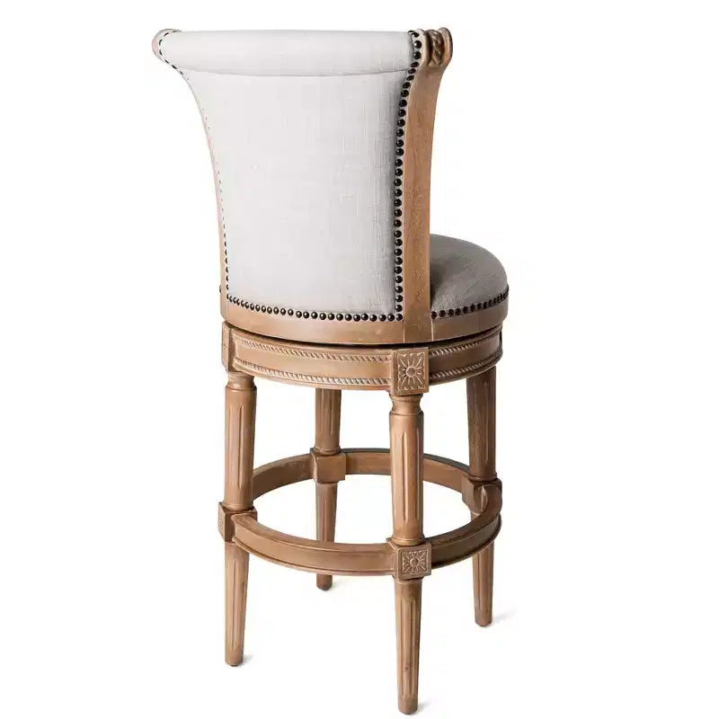 Drehbare Barhocker mit Stoffbezug