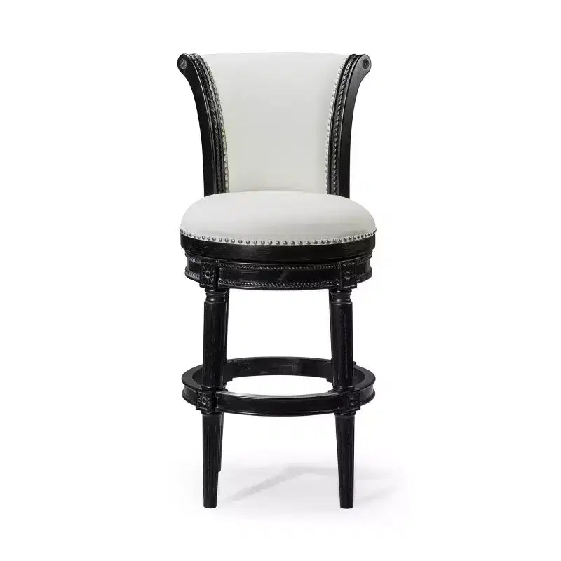 Drehbare Barhocker mit Stoffbezug