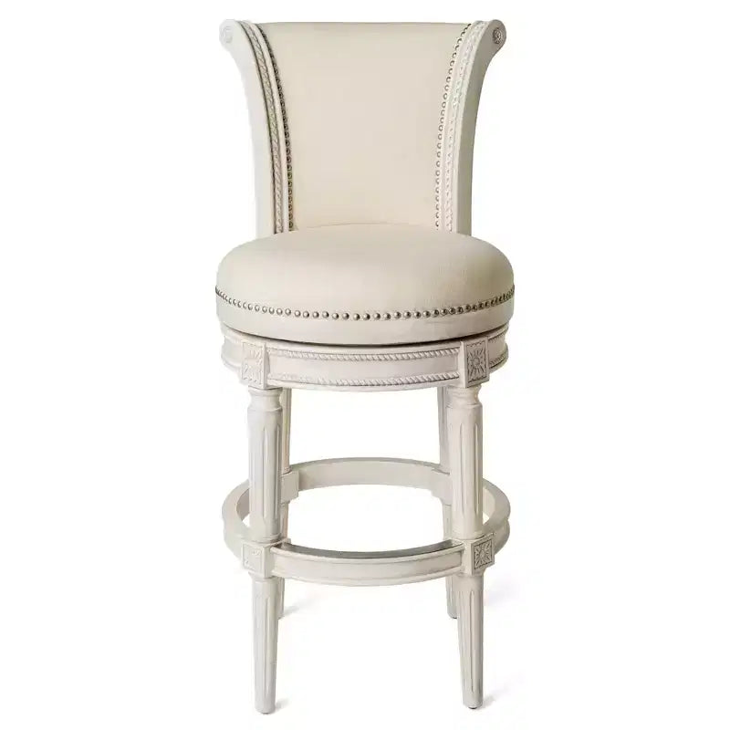 Drehbare Barhocker mit Stoffbezug