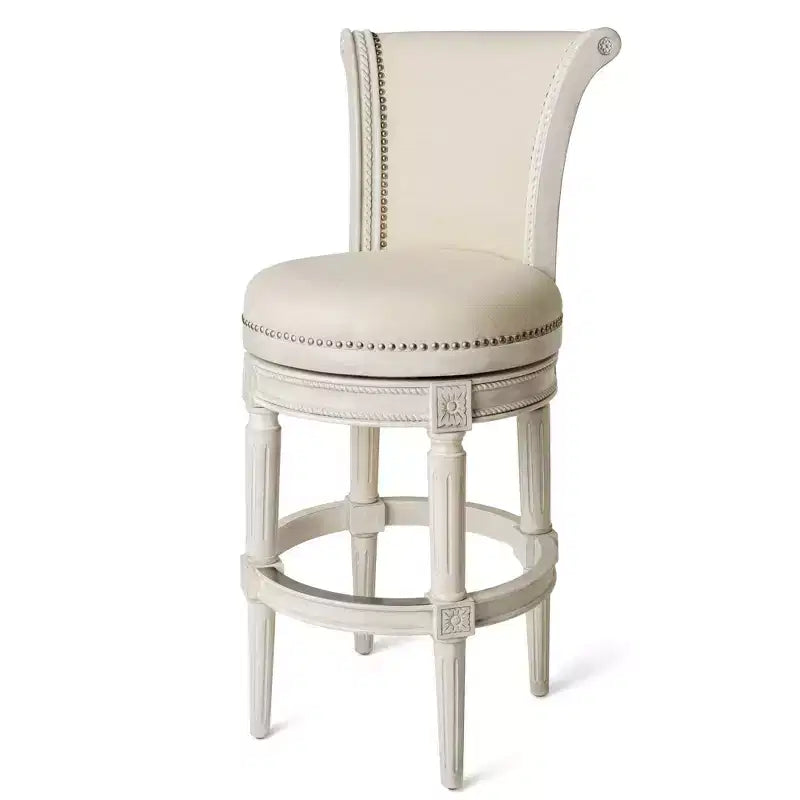 Drehbare Barhocker mit Stoffbezug