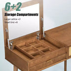 Étagère de toilette murale avec tiroir, bureau flottant de maquillage peu encombrant pour salle de bains/chambre, installation facile avec supports dissimulés