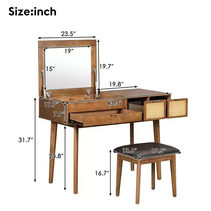 Étagère de toilette murale avec tiroir, bureau flottant de maquillage peu encombrant pour salle de bains/chambre, installation facile avec supports dissimulés