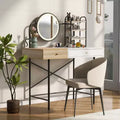Étagère de toilette murale avec tiroir, bureau flottant de maquillage peu encombrant pour salle de bains/chambre, installation facile avec supports dissimulés