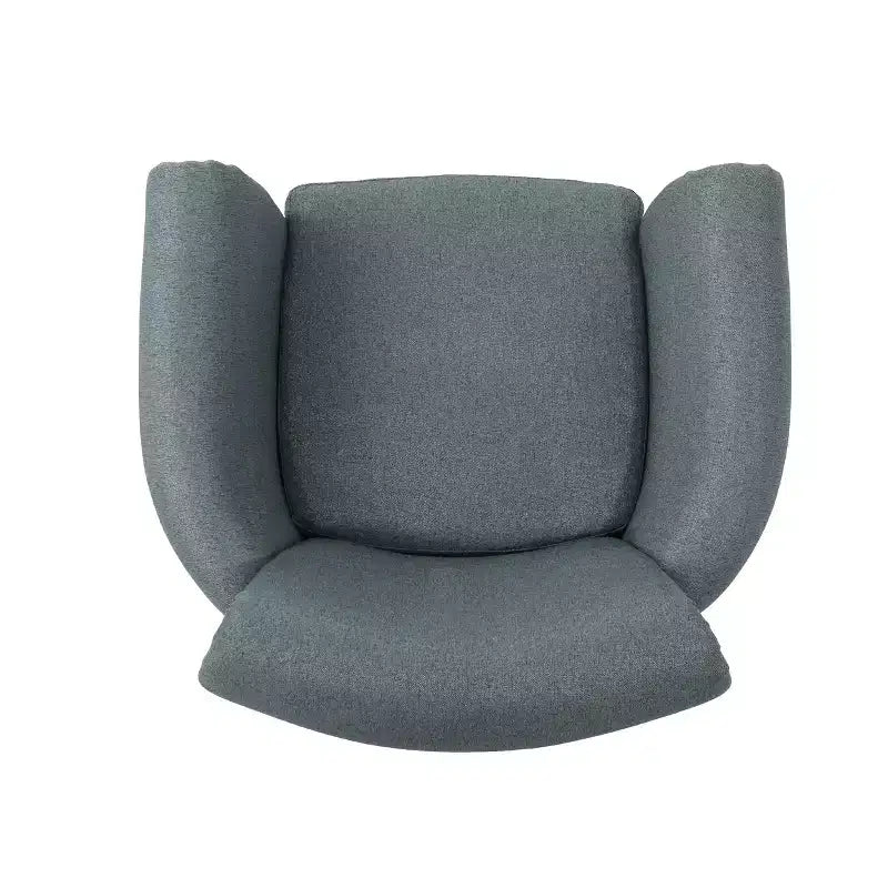 Brice Contemporary Fabric Club Chair with Nailhead Trim