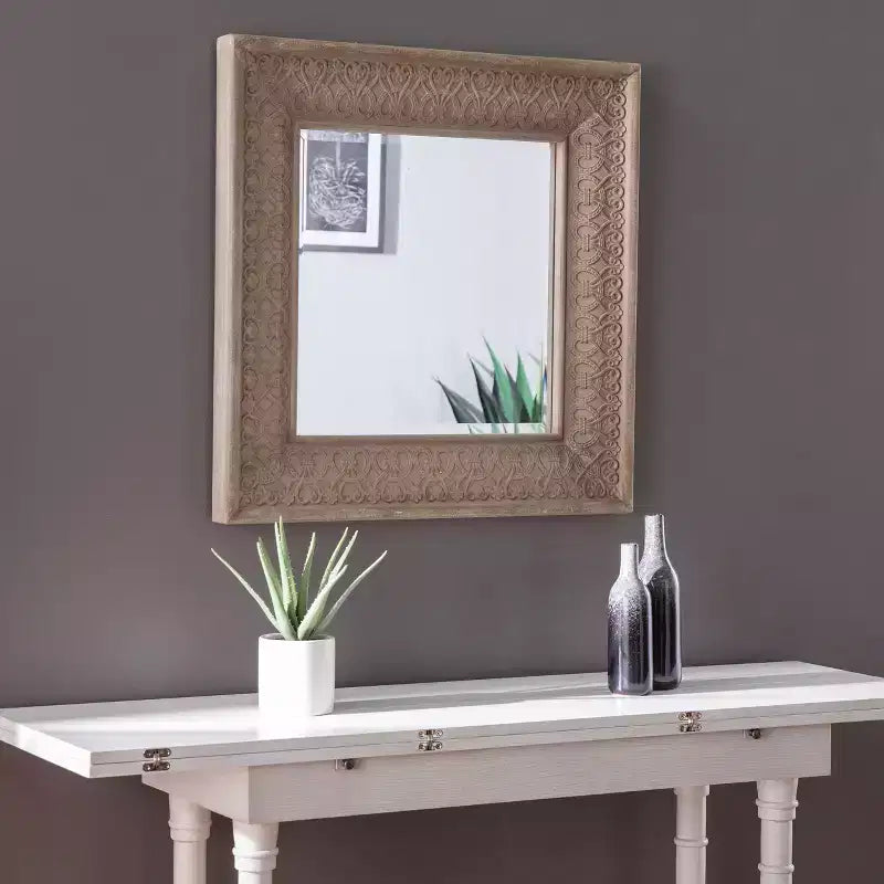 Specchio decorativo da parete - Grigio