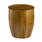 Tavolino laterale Drum con piano stile vassoio 22x22x25