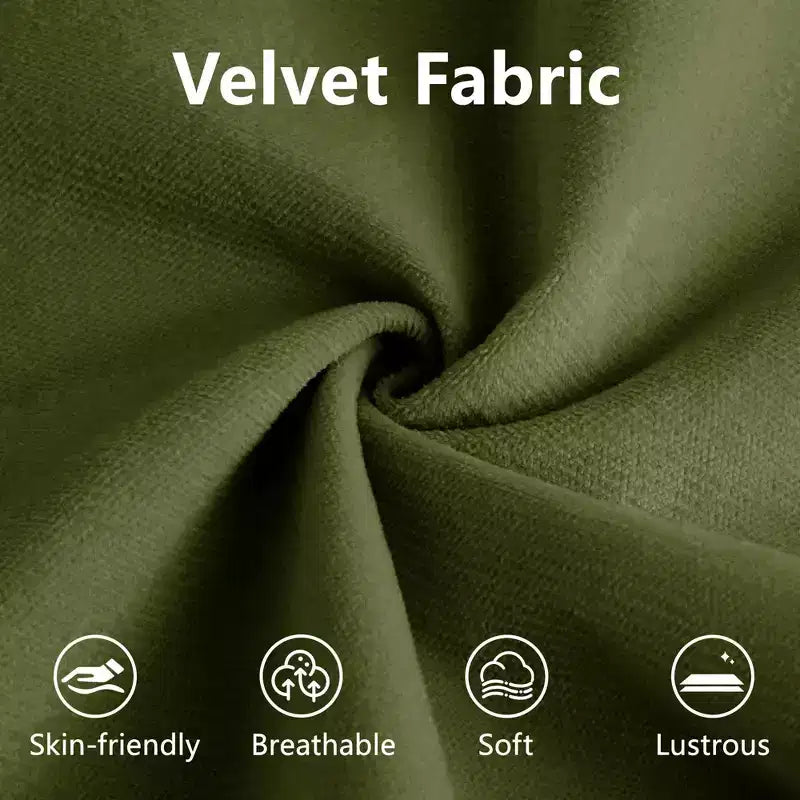 Modern Two Seater Sofa with Bolsteredd Armrests Waist Pillows Throw Pillows for Living Room Hallway Bedroom Olive Green