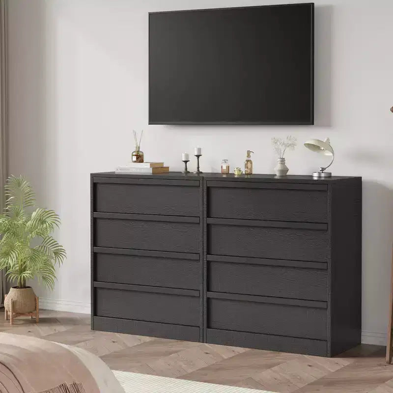Comodino con 4 cassetti, tavolino da letto alto 39 pollici con ampio spazio, organizer stretto antiribaltamento per camera da letto, soggiorno e ingresso