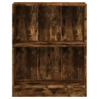 Kompaktes Bücherregal aus Holzwerkstoff in Räuchereiche