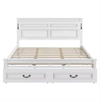 Bed met 2 opbergladen, ingebouwde ledverlichting en usb-oplaadstation