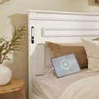 Bed met 2 opbergladen, ingebouwde ledverlichting en usb-oplaadstation