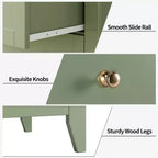Cassettiera alta 42,5 pollici con 5 cassetti per camera da letto, mobile contenitore in legno con cassetti profondi 11,9 pollici e pomelli metallici dorati, ideale per ingresso o corridoio