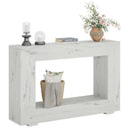 Tavolino Consolle Stretto Stile Rustico con Ripiano Aperto – Grigio/Marrone/Nero/Bianco/Naturale