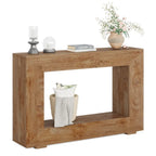Tavolino Consolle Stretto Stile Rustico con Ripiano Aperto – Grigio/Marrone/Nero/Bianco/Naturale