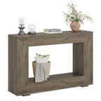 Tavolino Consolle Stretto Stile Rustico con Ripiano Aperto – Grigio/Marrone/Nero/Bianco/Naturale
