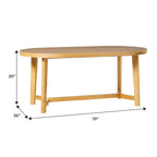 Tavolo da pranzo ovale in rovere bianco/nero con gambe oblique, 6 posti a sedere