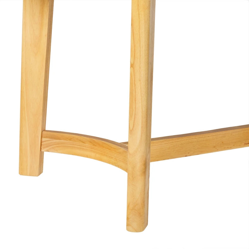 Tavolo da pranzo ovale in rovere bianco/nero con gambe oblique, 6 posti a sedere