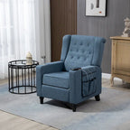 Poltrona reclinabile singola – Grigio chiaro / Blu marino / Kaki