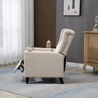 Poltrona reclinabile singola – Grigio chiaro / Blu marino / Kaki