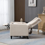 Poltrona reclinabile singola – Grigio chiaro / Blu marino / Kaki