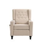Poltrona reclinabile singola – Grigio chiaro / Blu marino / Kaki