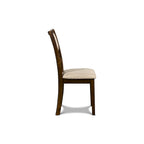 Set da pranzo rotondo, 5 pezzi, 4 posti, Beige/Ciliegio e Grigio chiaro/Grigio
