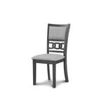 Set da pranzo rotondo, 5 pezzi, 4 posti, Beige/Ciliegio e Grigio chiaro/Grigio