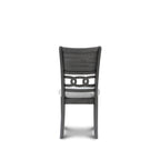 Set da pranzo rotondo, 5 pezzi, 4 posti, Beige/Ciliegio e Grigio chiaro/Grigio