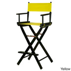Sedia da regista pieghevole, vari colori, 1 persona, struttura in legno, altezza seduta 76 cm
