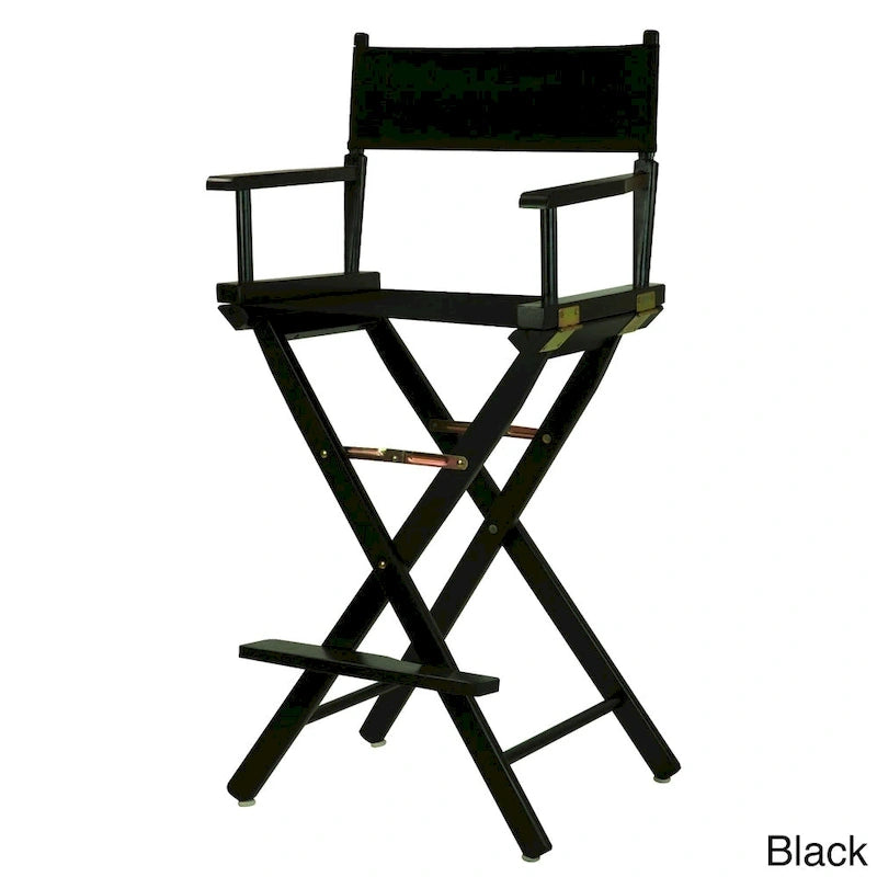 Sedia da regista pieghevole, vari colori, 1 persona, struttura in legno, altezza seduta 76 cm