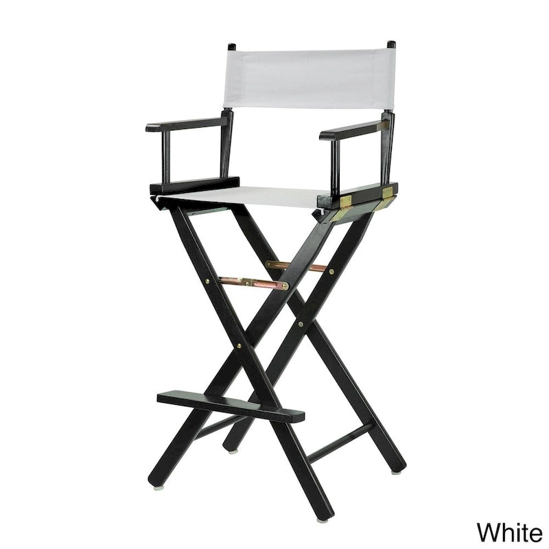 Sedia da regista pieghevole, vari colori, 1 persona, struttura in legno, altezza seduta 76 cm