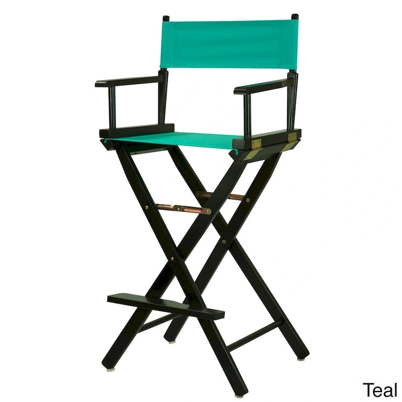 Sedia da regista pieghevole, vari colori, 1 persona, struttura in legno, altezza seduta 76 cm