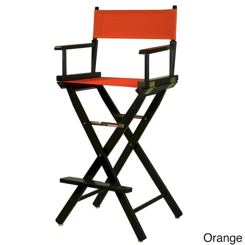Sedia da regista pieghevole, vari colori, 1 persona, struttura in legno, altezza seduta 76 cm