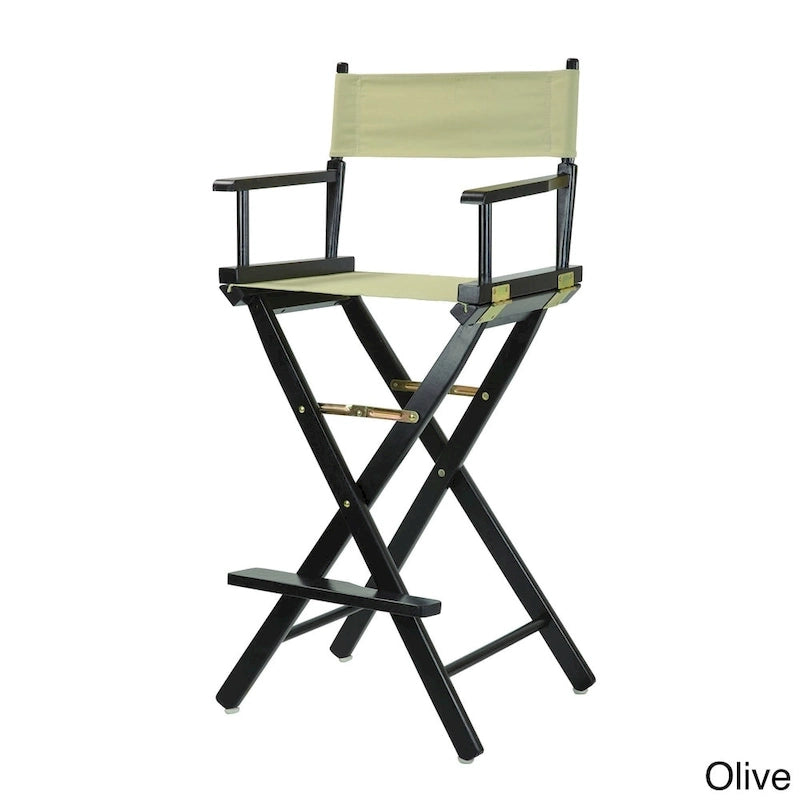 Sedia da regista pieghevole, vari colori, 1 persona, struttura in legno, altezza seduta 76 cm