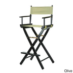 Sedia da regista pieghevole, vari colori, 1 persona, struttura in legno, altezza seduta 76 cm
