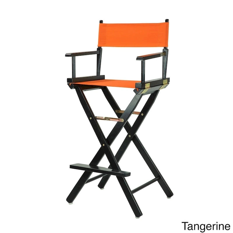 Sedia da regista pieghevole, vari colori, 1 persona, struttura in legno, altezza seduta 76 cm