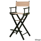 Sedia da regista pieghevole, vari colori, 1 persona, struttura in legno, altezza seduta 76 cm