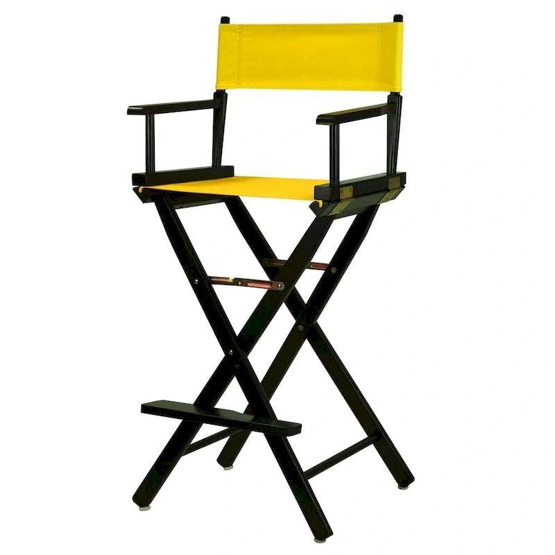 Sedia da regista pieghevole, vari colori, 1 persona, struttura in legno, altezza seduta 76 cm
