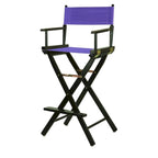Sedia da regista pieghevole, vari colori, 1 persona, struttura in legno, altezza seduta 76 cm
