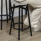 Set da Pranzo con Bancone in Stile Moderno, Marrone Rustico/Grigio, 4 Posti