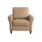 Poltrona d'accento in microfibra, monoposto – Grigio scuro / Caffè / Marrone / Ostrica / Blu