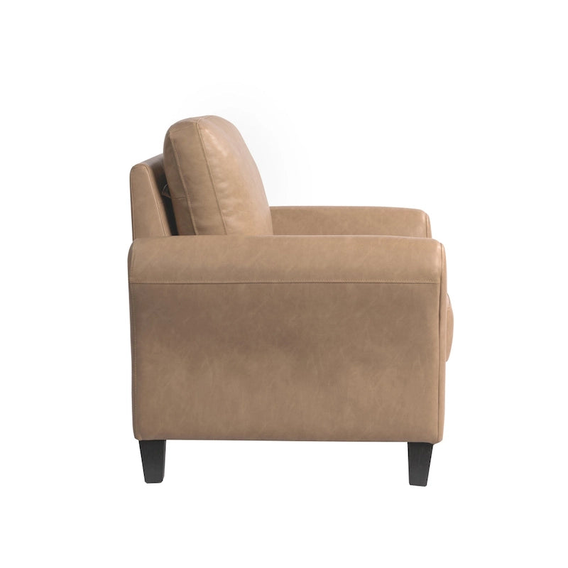 Poltrona d'accento in microfibra, monoposto – Grigio scuro / Caffè / Marrone / Ostrica / Blu