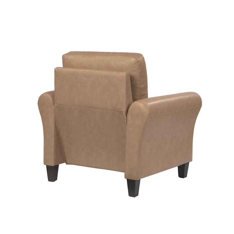 Poltrona d'accento in microfibra, monoposto – Grigio scuro / Caffè / Marrone / Ostrica / Blu