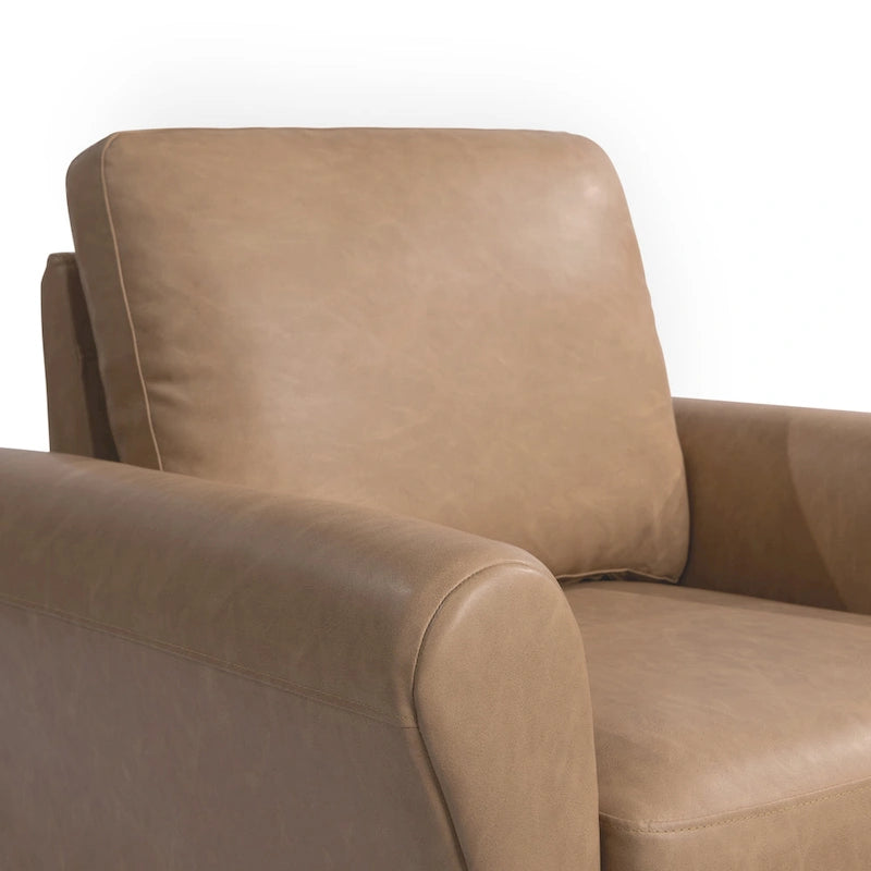 Poltrona d'accento in microfibra, monoposto – Grigio scuro / Caffè / Marrone / Ostrica / Blu