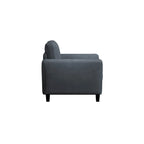 Poltrona d'accento in microfibra, monoposto – Grigio scuro / Caffè / Marrone / Ostrica / Blu