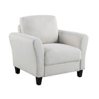 Poltrona d'accento in microfibra, monoposto – Grigio scuro / Caffè / Marrone / Ostrica / Blu