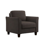 Poltrona d'accento in microfibra, monoposto – Grigio scuro / Caffè / Marrone / Ostrica / Blu
