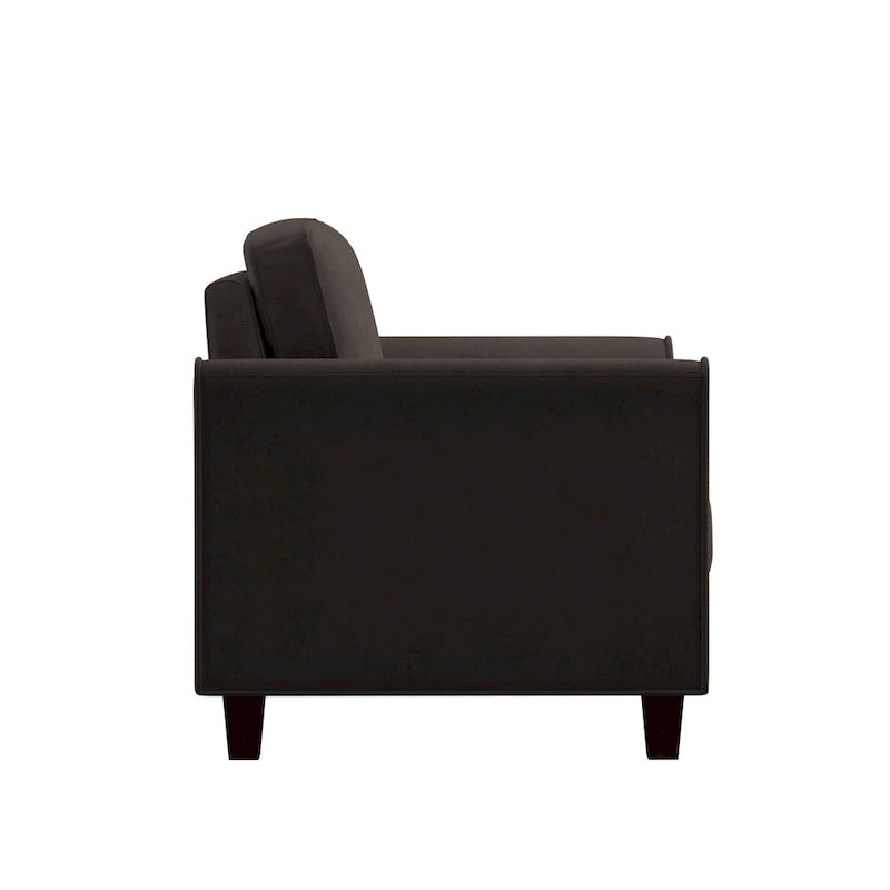 Poltrona d'accento in microfibra, monoposto – Grigio scuro / Caffè / Marrone / Ostrica / Blu