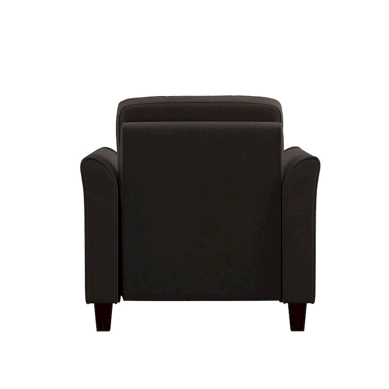 Poltrona d'accento in microfibra, monoposto – Grigio scuro / Caffè / Marrone / Ostrica / Blu